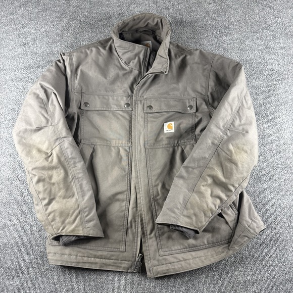 Carhartt Other - Carhartt Men's Firm Duck Traditional Coat Water Repellent Insulated Loose L